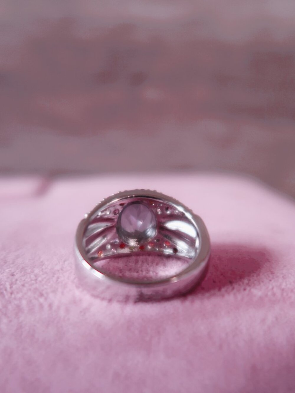 Stare at my Gemstone Rainbow Mystic Topaz Silver Sterling Stamped 925 Ring - Picture 9 of 14